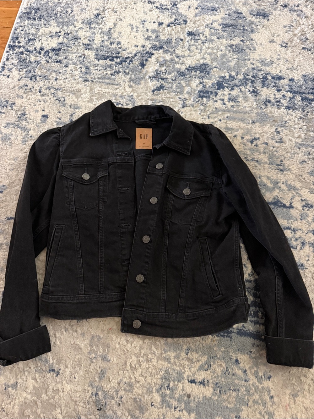 GAP Kids Black Denim Trucker Jacket